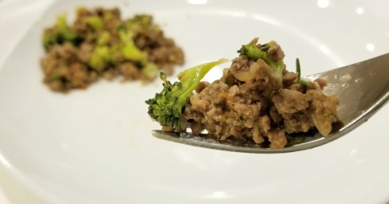 Husband’s Ground Lamb Stirfry