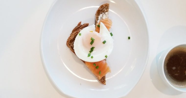 Salmon benny with IP- poached eggs